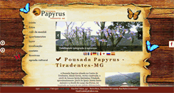 Desktop Screenshot of pousadapapyrus.com.br